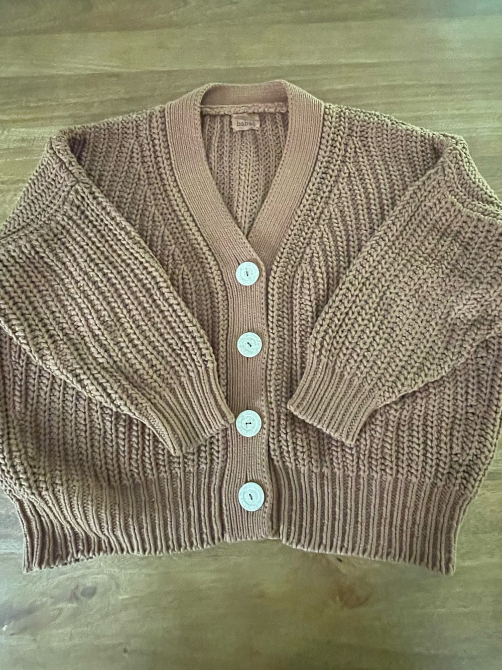 Babaa Cardigan No.18, Tonka Bean